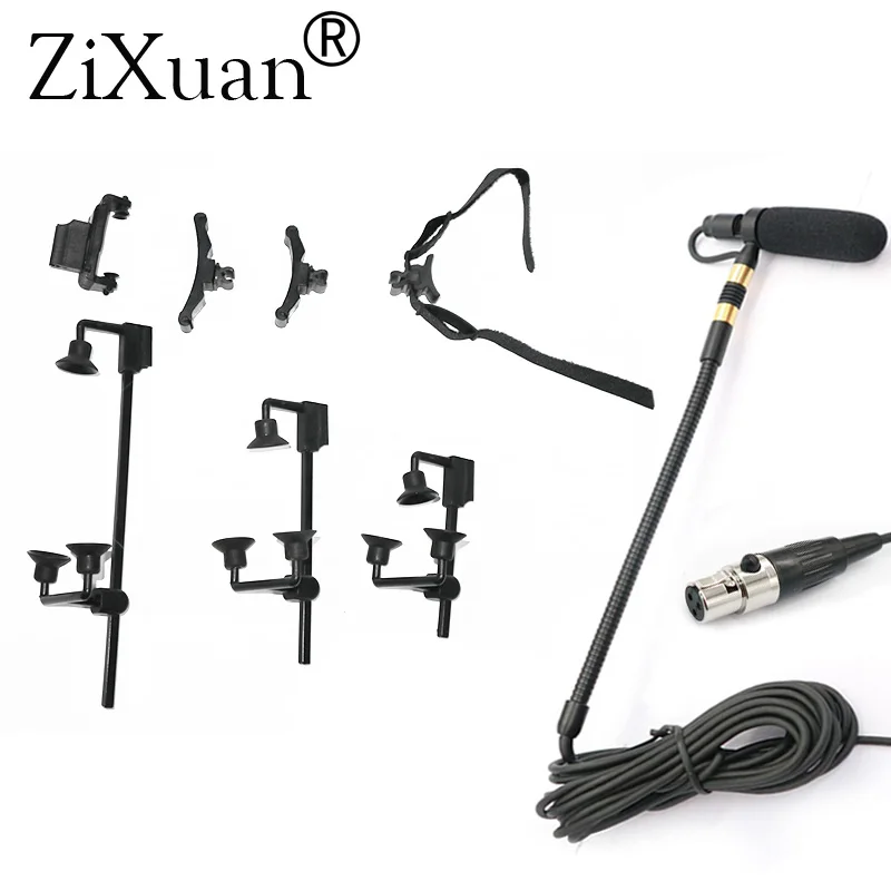 Профессиональный музыкальный инструмент микрофоны с 7 типами клипов для басов