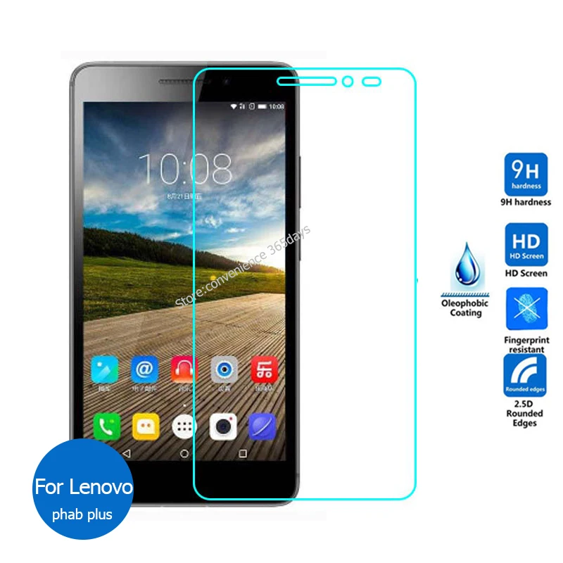 

Front Tempered Glass Screen Protector For Lenovo Phab Plus 9h Safety Protective Glass on PB1-770M PB1-770N PB1 770M 770N
