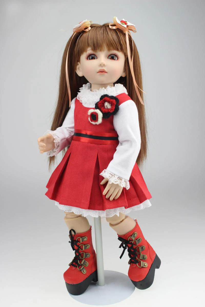 

Bjd кукла 1/4 Модная девушка Соединенные куклы с одеждой винил тела детей bebe кукла Bjd Reborn bonecas детский подарок