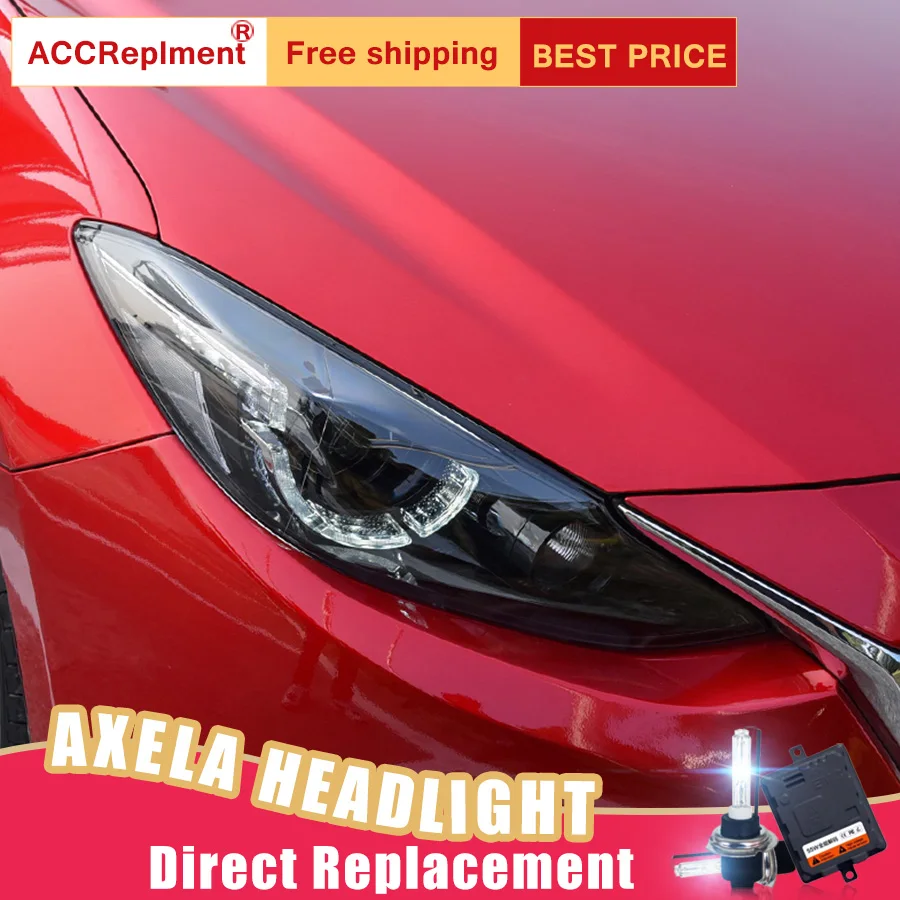 2 шт. светодиодный ные фары для Mazda Axela 2014 Автомобильные ангельские глазки