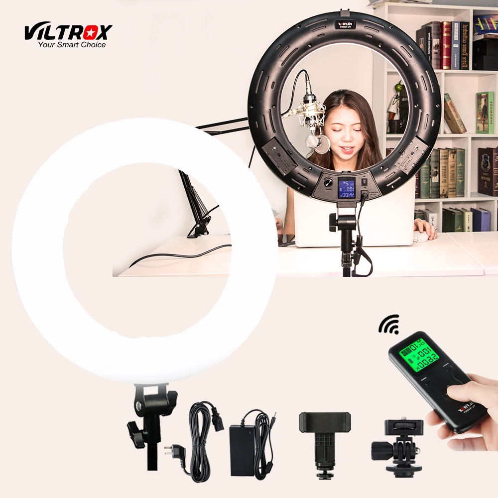 Viltrox VL 600T 45 Вт светодиодное кольцо для видеоссветодиодный емки фотография