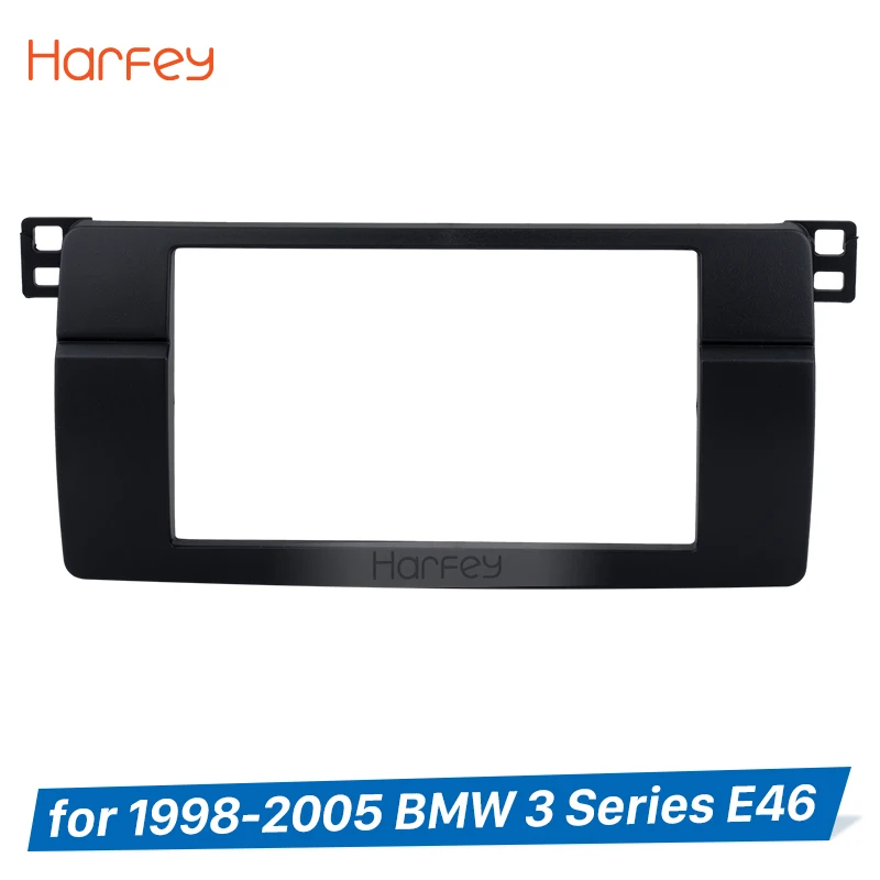 Harfey автомобиль Двойной Дин фасции для 1998 1999 2000 2005 BMW 3 серии E46 DVD плеер рамка Dash CD