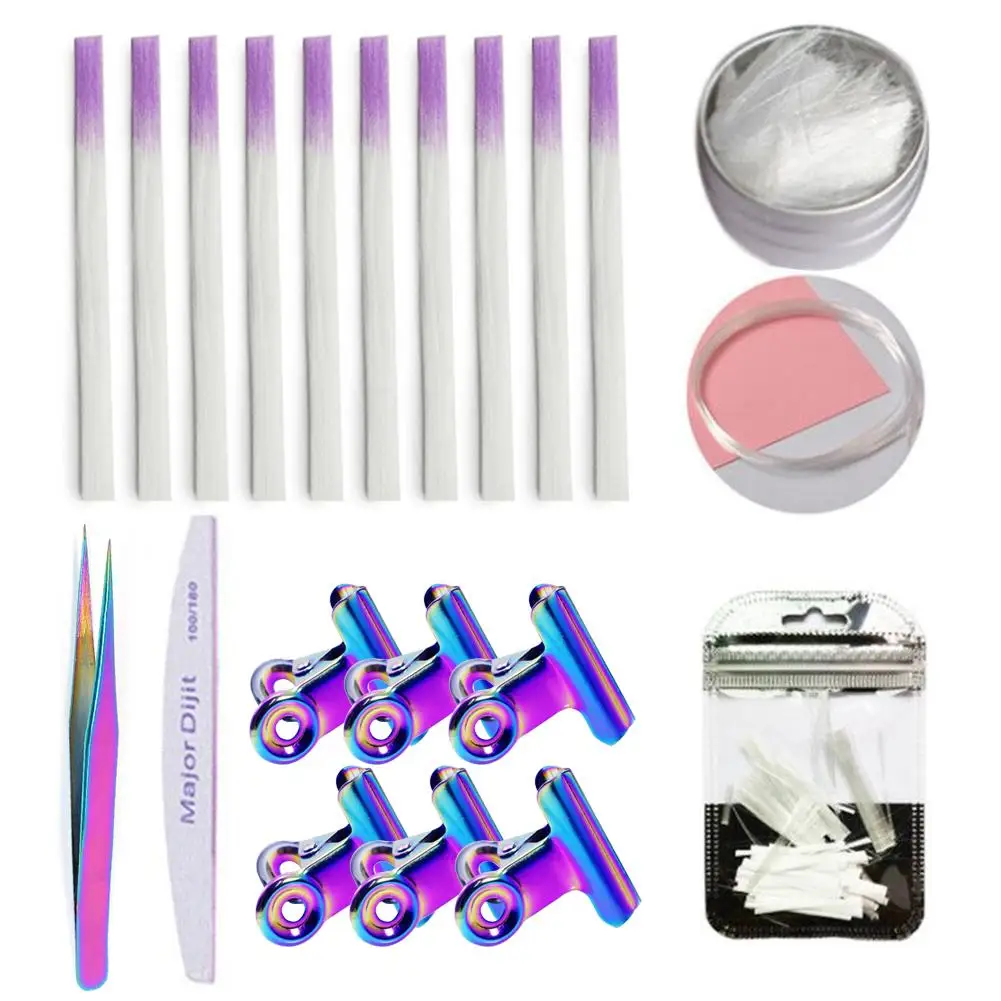 Набор для ногтей из стекловолокна Fibernails стекловолокно гель наращивания
