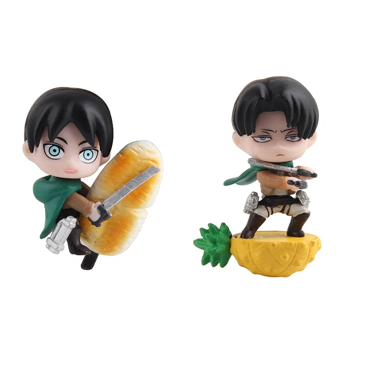 1 шт. Япония Атака Титанов Eren Yeager Mikasa Ackerman игрушки мультфильм аниме подвеска мини