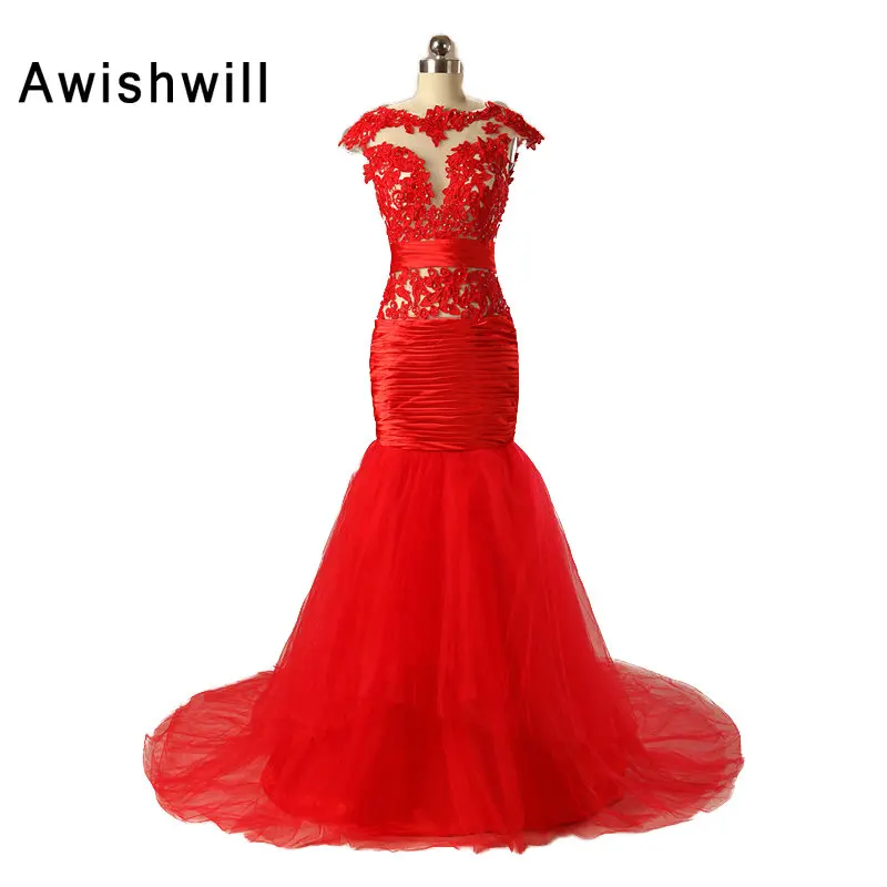 Женское платье с открытой спиной и рукавами-крылышками кружевное Тюлевое