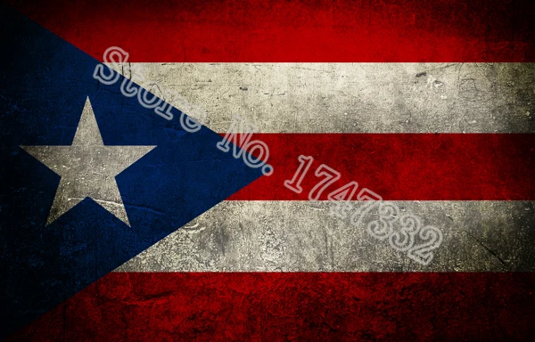 

Puerto Rico Antique do the old Flag Retro Flag 3X5FT 150X90CM Custome Banner brass metal holes