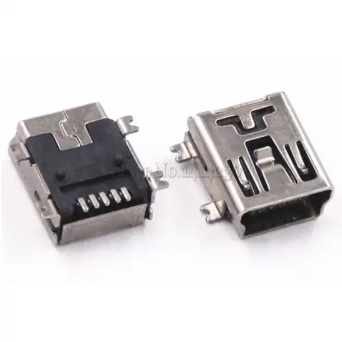 10 шт. Mini USB SMD 5-контактный гнездовой разъем Mini B