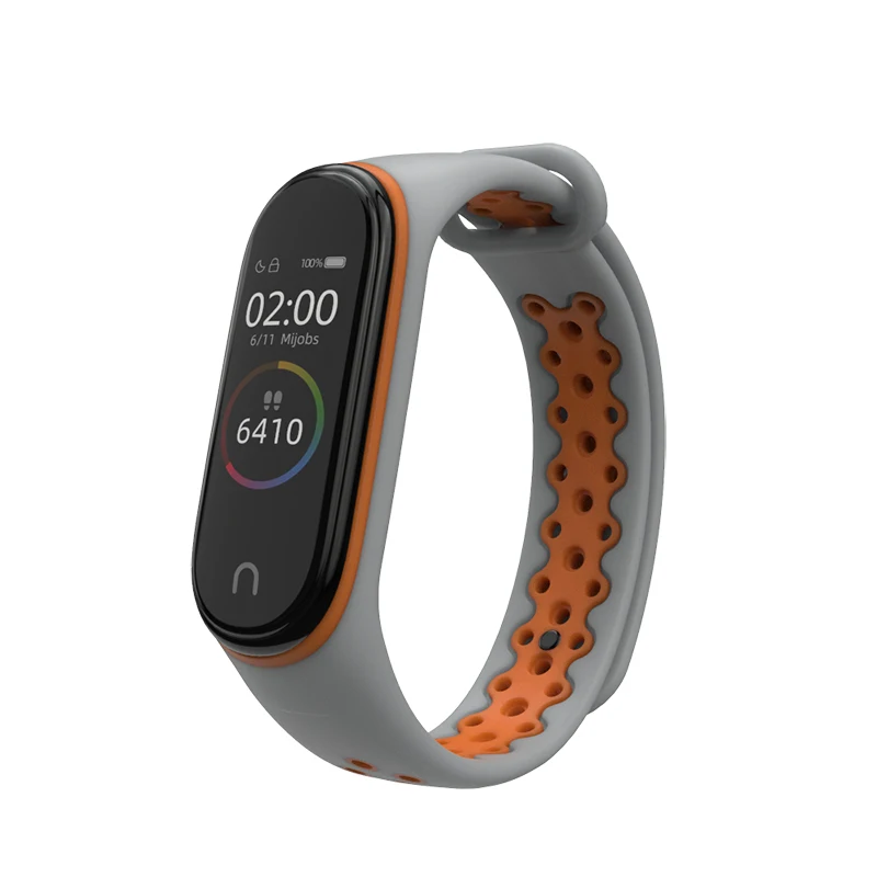 Ремешок Mijobs для Mi Band 4 спортивный браслет Miband4 силиконовые часы Xiaomi ремешок