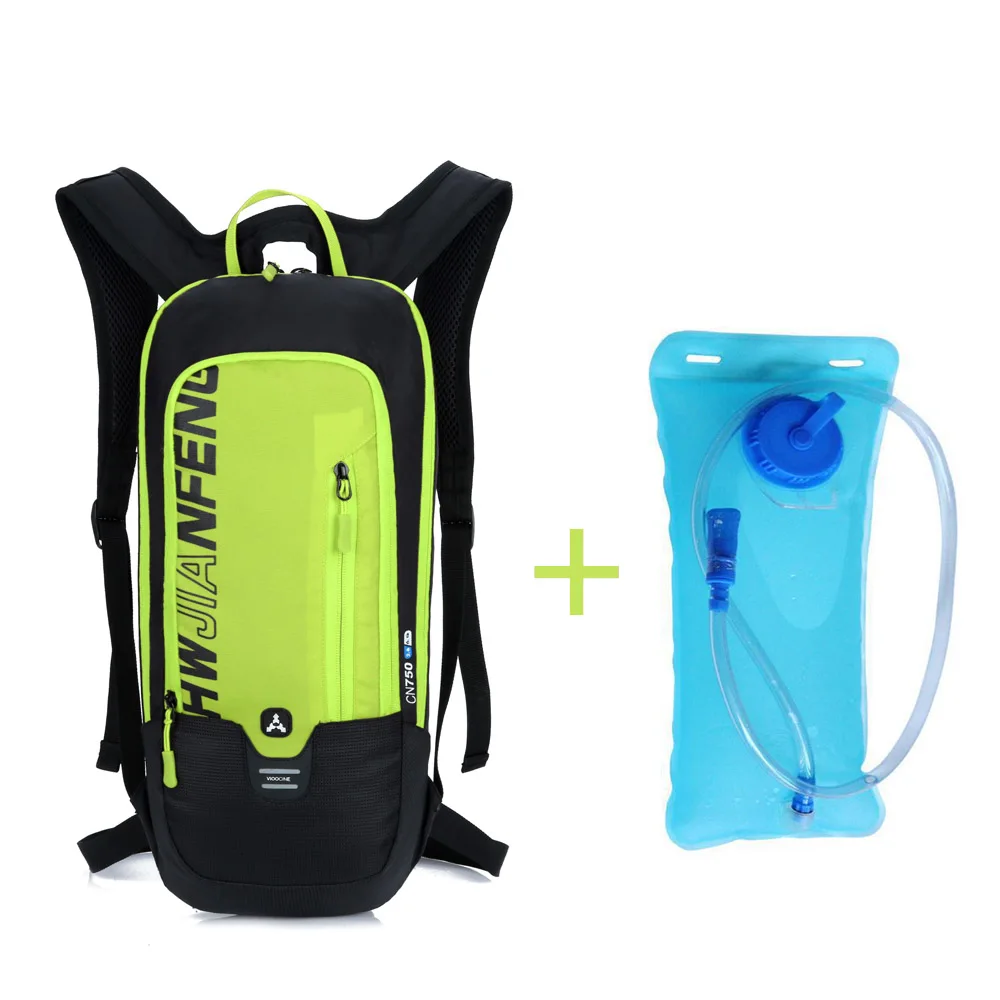 Green Water bag Водонепроницаемый велосипедный рюкзак 6л для мужчин и женщин MTB горный велосипед сумка для воды нейлон Велоспорт Туризм Кемпинг бег гидратация рюкзак - Цвет: Green Water bag