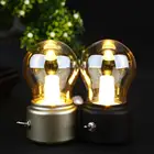 Новогодсветодиодный ная лампа 2021 года, Классическая надувная настольная лампа, декоративный светильник, Ретро USB, перезаряжаемый ночник, Настольная Светодиодная лампа