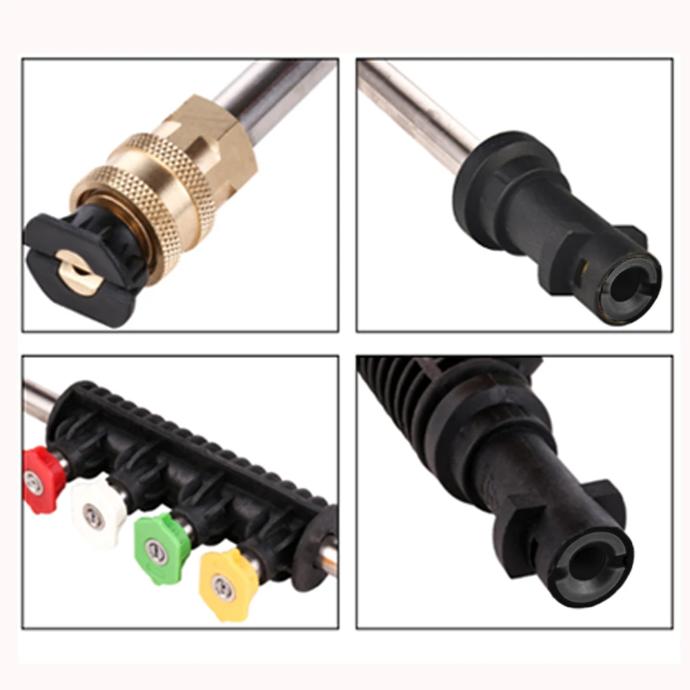 LaLeyenda Отрегулируйте мойщик давления для LAVOR для Karcher для Bosch Aquatak/B& D для Nilfisk металлический пистолет распылительные форсунки струйный Лэнс 5 наконечников