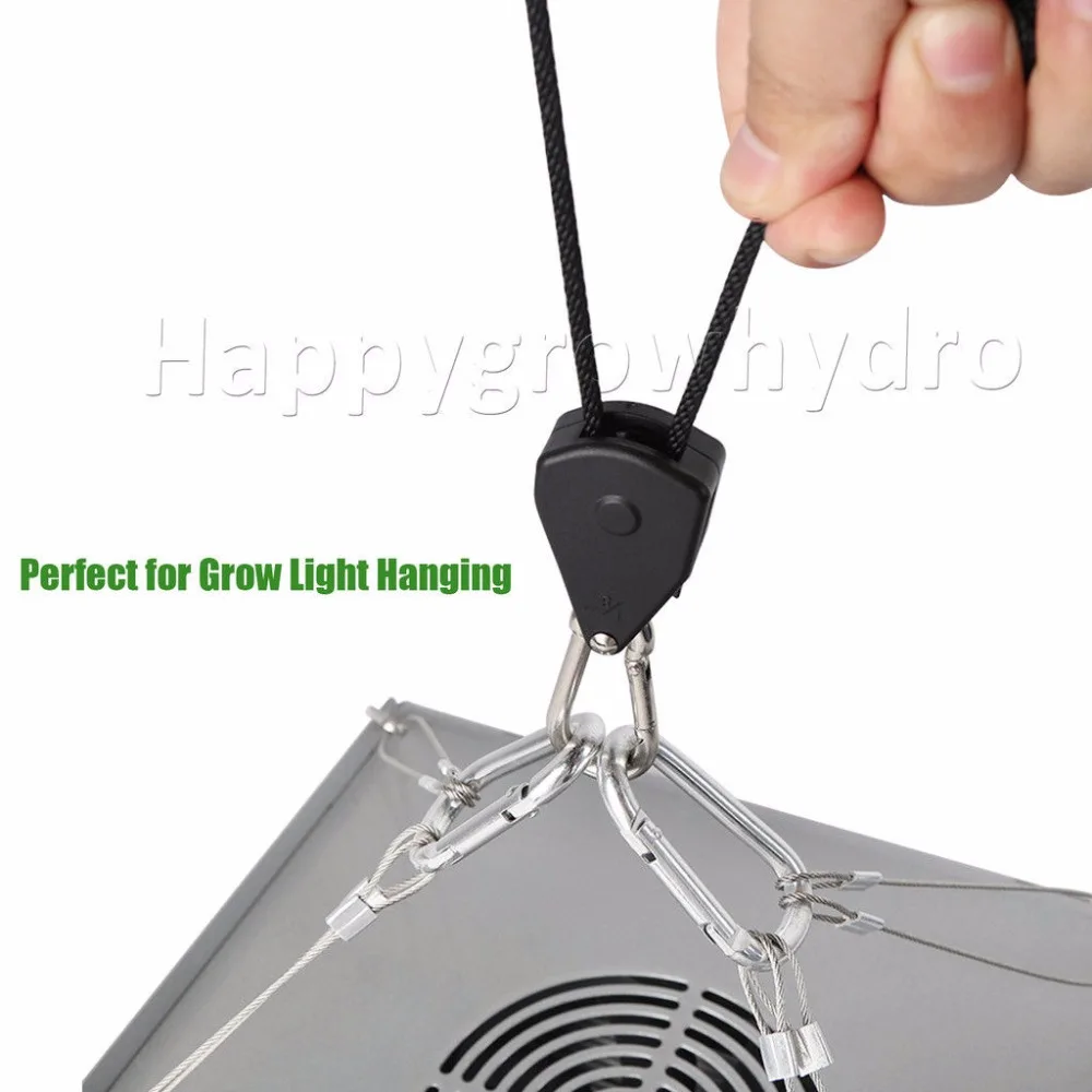 2PC 1 8 Rope Ratchet YOYO Hanger For LED Grow Light Fan Carbon Filter Hydroponic|Фитолампы| |