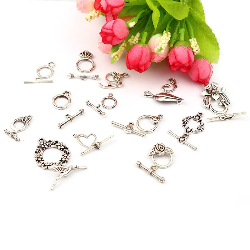 Новые модные соединители для переключателей серебряного цвета под старину