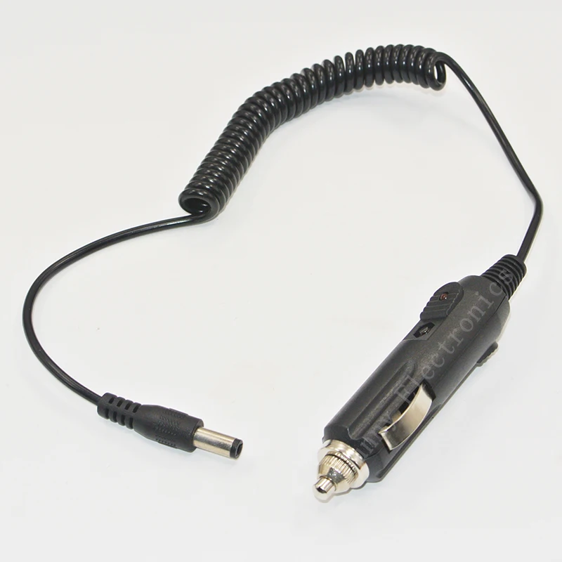   자동차 충전기 연장 케이블 소켓 코드용 DC 5.5mm * 2.5mm 수 커넥터가있는 휴대용 12V 자동차 담배 라이터 플러그 케이블 
