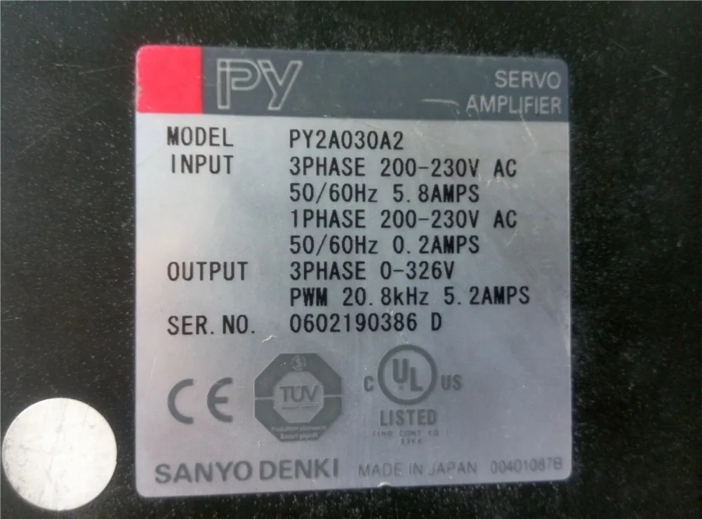 

PY2A030A2 , 90% appearance new ; 3 months warranty