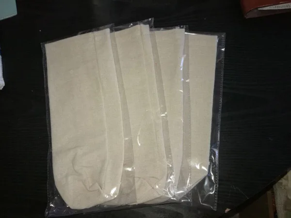 Хлопковый льняной Подарочный пакет 13x30 см Упаковка из 20 шампанского вина вечерние украшения для дома DIY мешок на шнурке