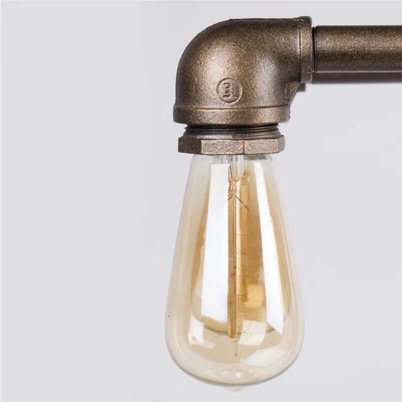 Лофт американский промышленный стиль индивидуальная труба настольная лампа