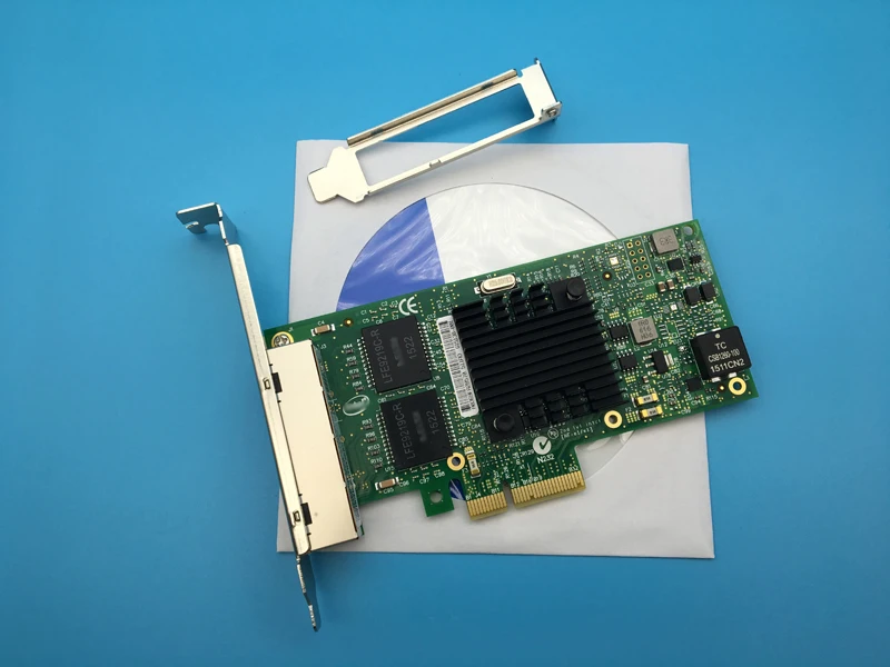 Новый I350AM4 4 портовый гигабитный Ethernet PCI Express NIC I350 T4 сетевой адаптер|network card|gigabit