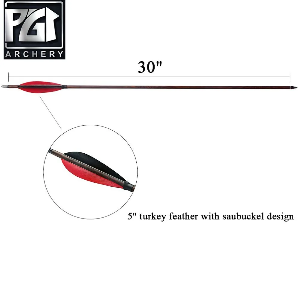 PG1ARCHERY карбоновые стрелы для стрельбы из лука охотничья стрела Saubuckel & legolas форма