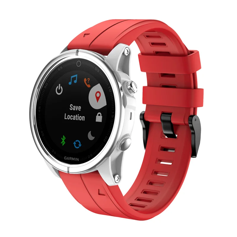 20 мм силиконовый ремешок Браслет на петле для Garmin Fenix 5S Plus HSJ 19|Смарт-аксессуары| |
