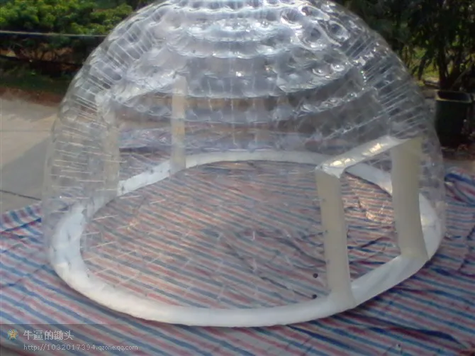 Коммерческая реклама один раз надувной купол пузырь дерево палатка двойной слой