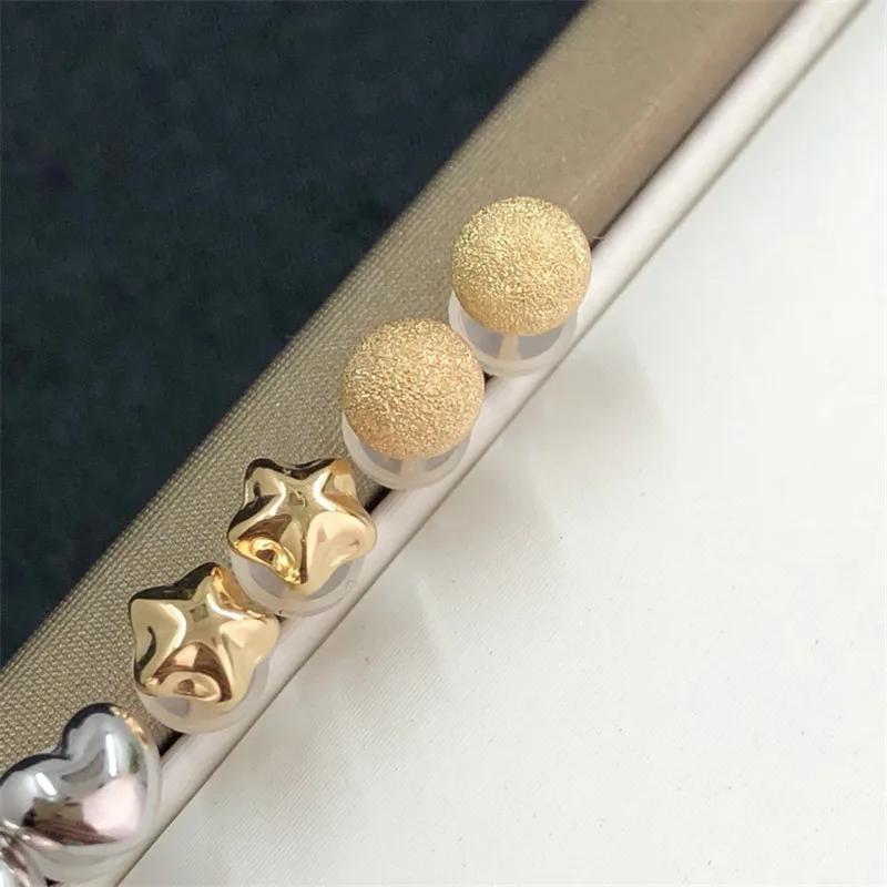 Aazuo Real 18 К Белое золото с настоящими бриллиантами 0.42ct IJ SI классические круглые серьги гвоздики подаренные для женщин Свадебная вечеринка Au750 настоящее золото