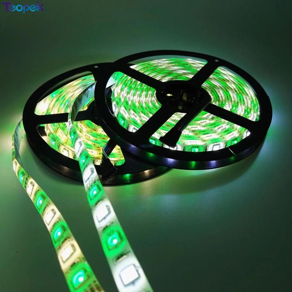 5M RGBW RGBWW RGB+Cool/Warm White IP65 Waterproof DC12V Flexible LED Strip + 2.4G Remote Controller+12V 5A Power | Освещение