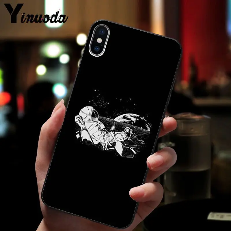 A11 Yinuoda новейший космический Луна астронавт DIY чехол для телефона с рисунком чехол для iPhone 8 7 6 6S Plus X XS MAX 5 5S SE XR Чехол для мобильного телефона - Цвет: A11