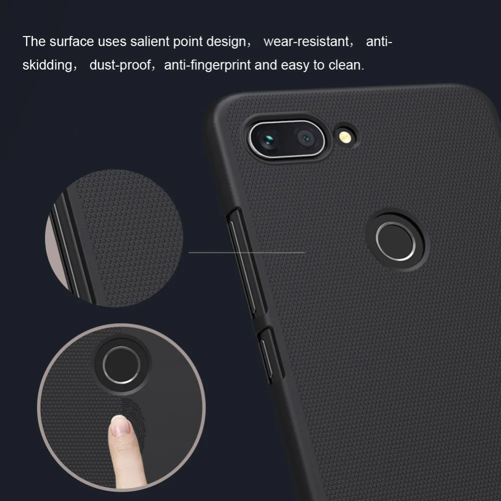 Чехол для Xiaomi Mi8 Lite Nillkin суперматовый защитный чехол 8 Ультратонкий Жесткий Mi Nilkin