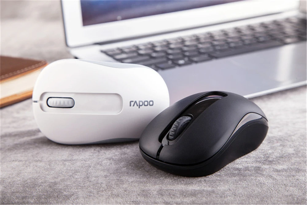Оригинальная Беспроводная оптическая мини-мышь Rapoo 2,4G, надежная мышь 1000 dpi с Nano USB Приемником Для компьютера, ноутбука, рабочего стола, офиса