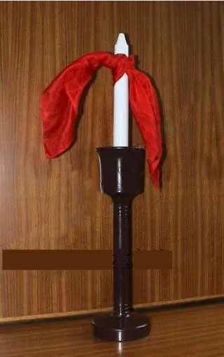 Бесплатная доставка шелковая Свеча волшебные фокусы сцена иллюзии новинки