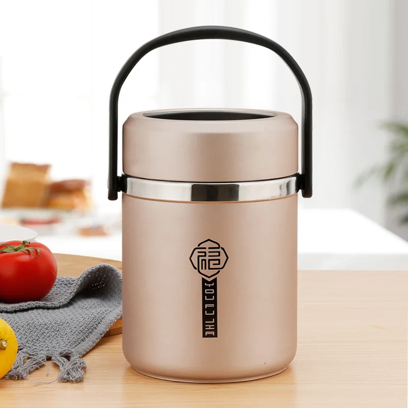 

Portable vacuum lunch box Leakproof Large capacity stainless steel bento box High efficiency keep temperature food container