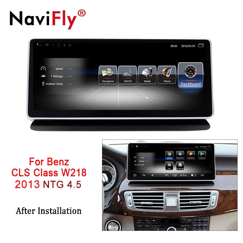 NaviFly 3 ГБ+ 32 ГБ Android 7,1 Автомобильный мультимедийный плеер для Benz CLS Class W218 2011 до 2013 поддержка 4G sim-карты wifi BT 10,25 дюймов
