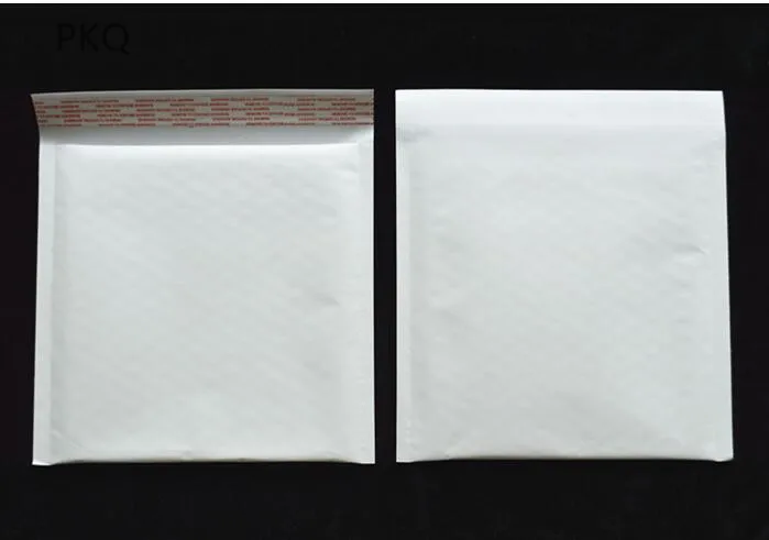 100p cs/lot White Kraft Bubble Mailers Padded Envelopes Shipping Bags Self Seal High Quality Business School Office Supplies