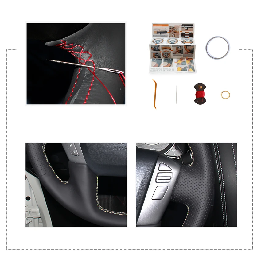 MEWANT черный чехол на руль из искусственной кожи для Nissan Armada Titan NV Cargo paspassenger Infiniti QX56
