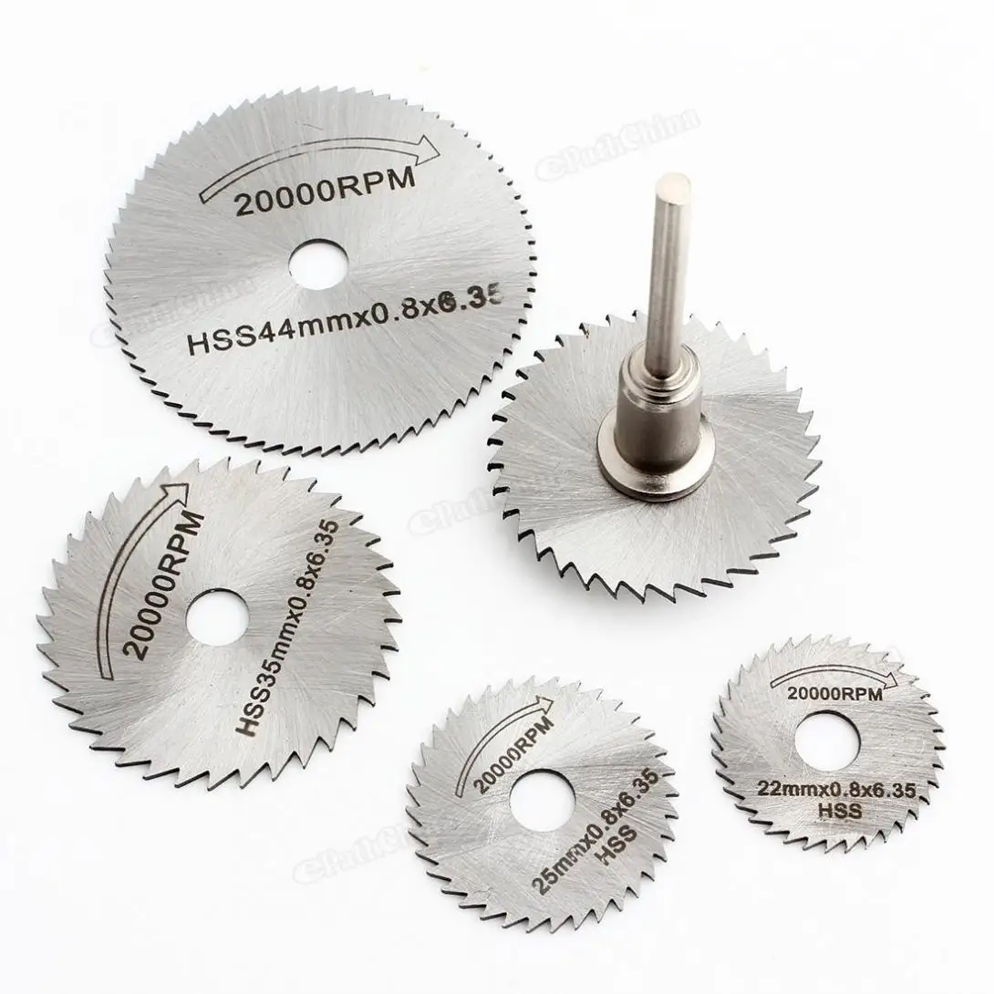 Набор лезвий для циркулярной пилы Mini HSS 6 шт./лот металлических и роторных