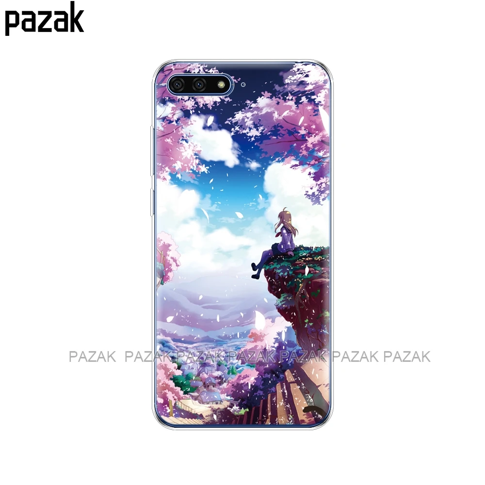 34329 Силиконовый чехол для телефона huawei Y6 чехол 5,7 дюймов цветной телефон распродажа Мягкий ТПУ силиконовый чехол для huawei Y6 Atu-L21 - Цвет: 34329