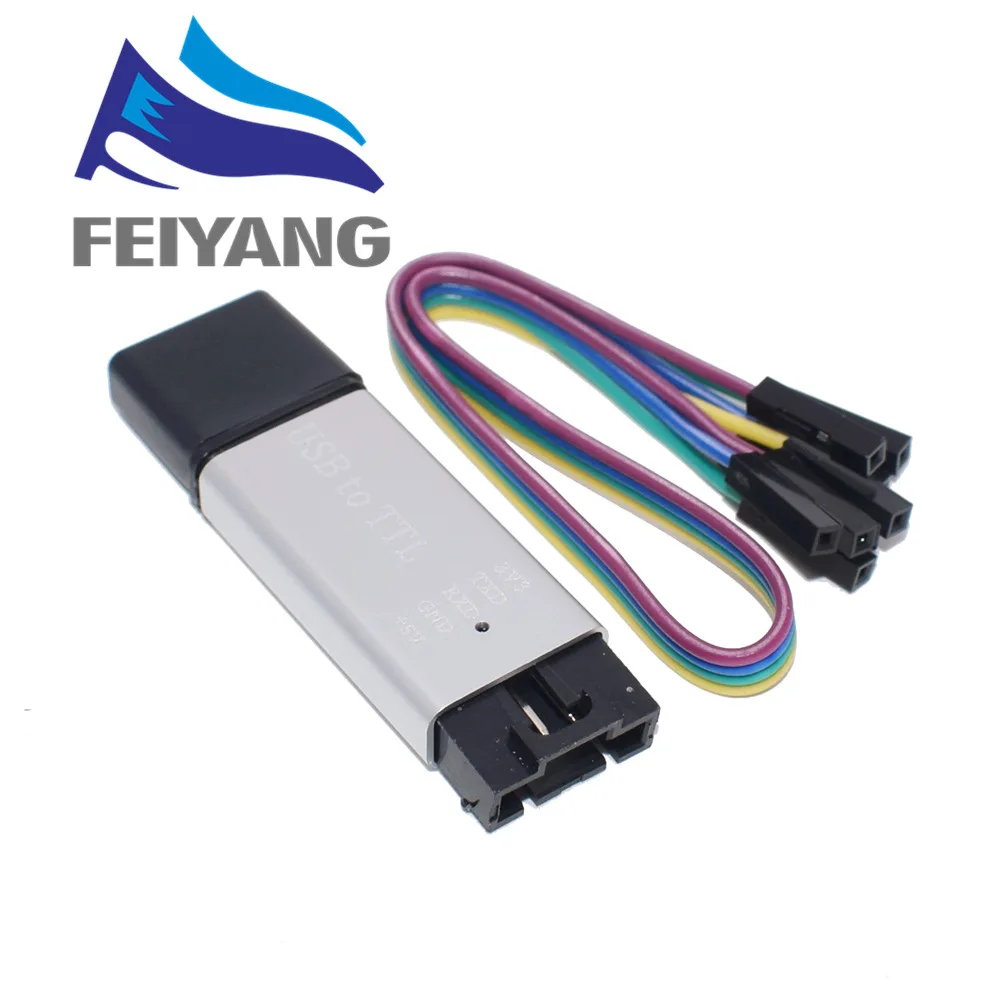 Алюминиевый корпус CP2102 USB 2 0 для TTL UART модуля 6-контактный последовательный