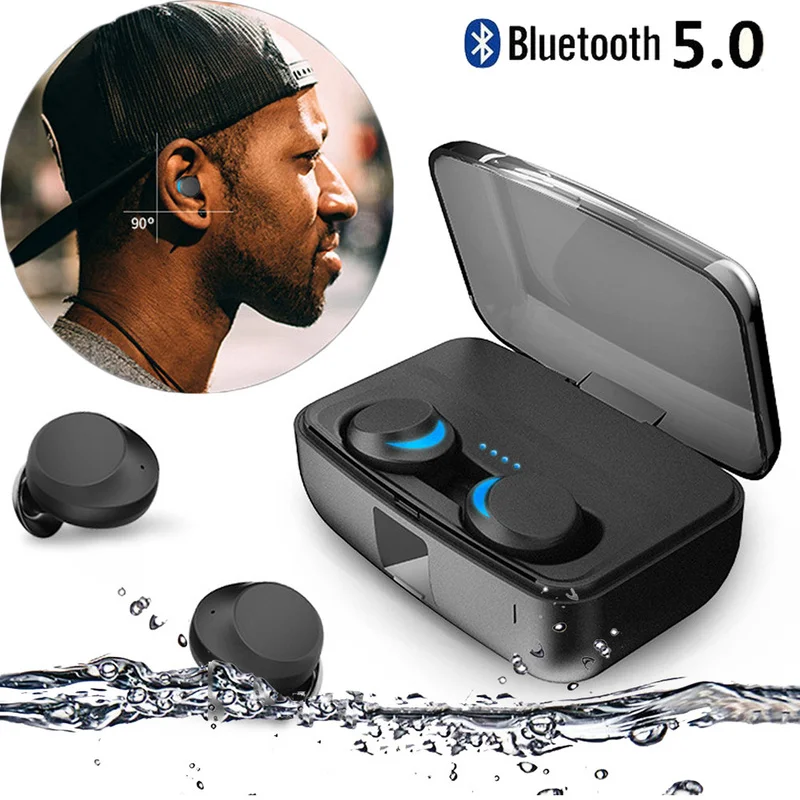 Ipx7 водонепроницаемые улучшенные TWS наушники беспроводные Bluetooth 5 0 Поддержка Aptx 36