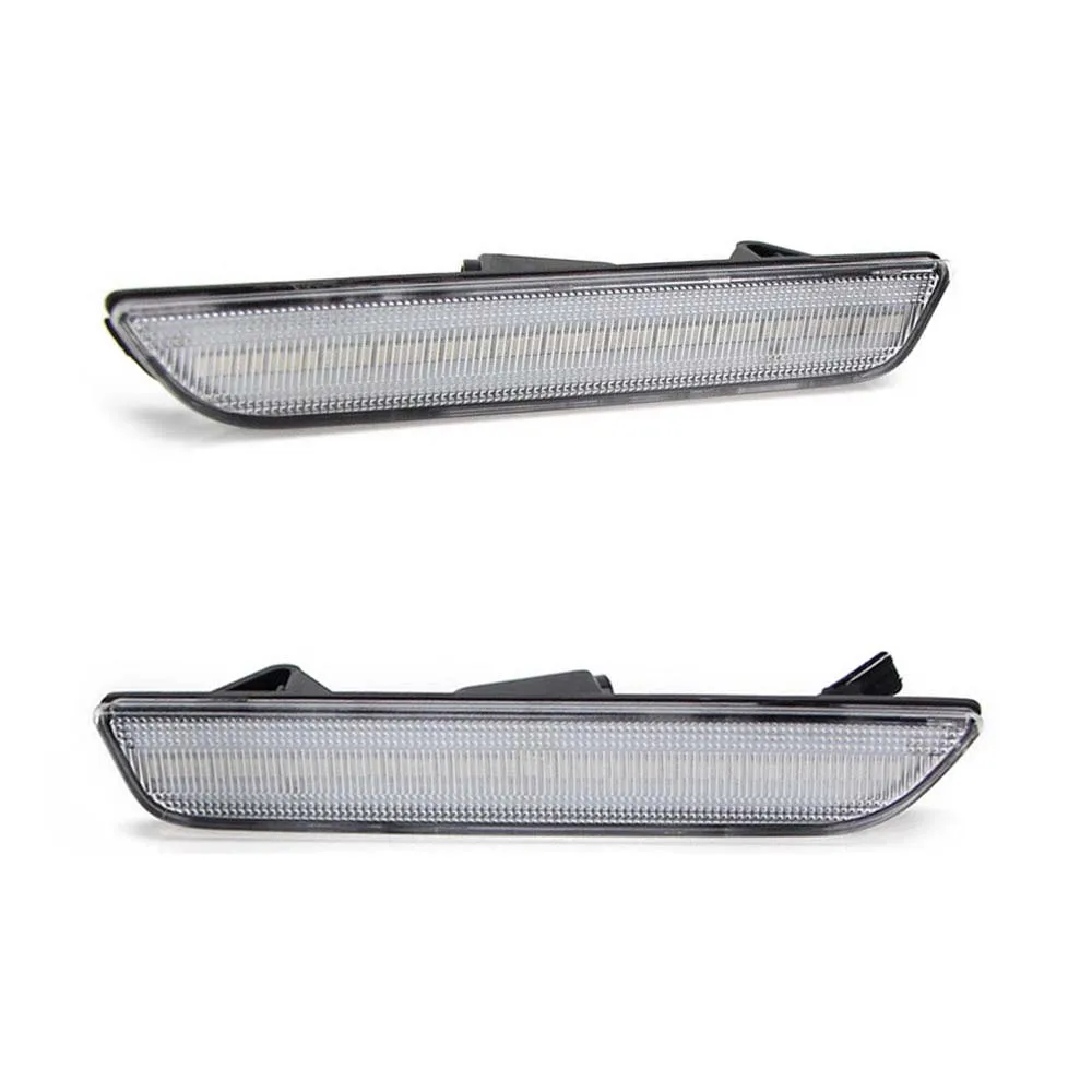 For Car Mustang LED Amber/Red Full Side Marker Lights 2010-2014 Ford front &amp Rear sidemarker lamps 12V Clear Len | Автомобили и