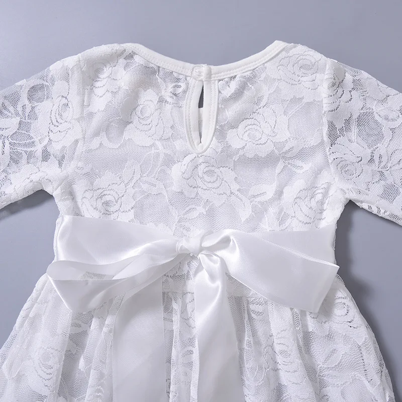 Kids Baby Girls White Princess Dress Summer Girl Flower Lace Embroidery Dresses Kid Children Birthday Party Ball Clothing | Детская