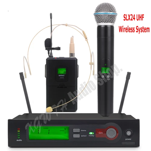 Beta58AHeadset Laval SLX SLX24 BETA58 SM58 UHF Беспроводной микрофон Системы беспроводные поясной конденсаторный суперкардиоидный портативная гарнитура нагрудная гарнитура микрофоны - Цвет: Beta58AHeadset Laval