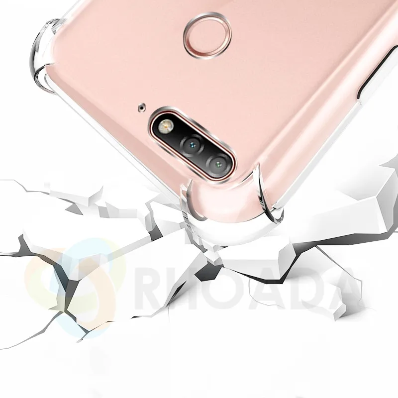 Premium Soft Skin Flexible Bumper Clear TPU Case For Huawei Enjoy 8E Transparent Anti-knock Back Cover |