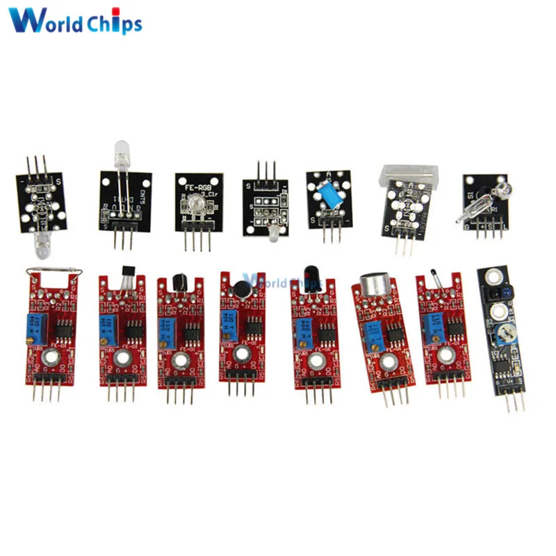 Наборы датчиков diymore 37 в 1 для Arduino Raspberry Pi модуль датчика начинающих обучающий