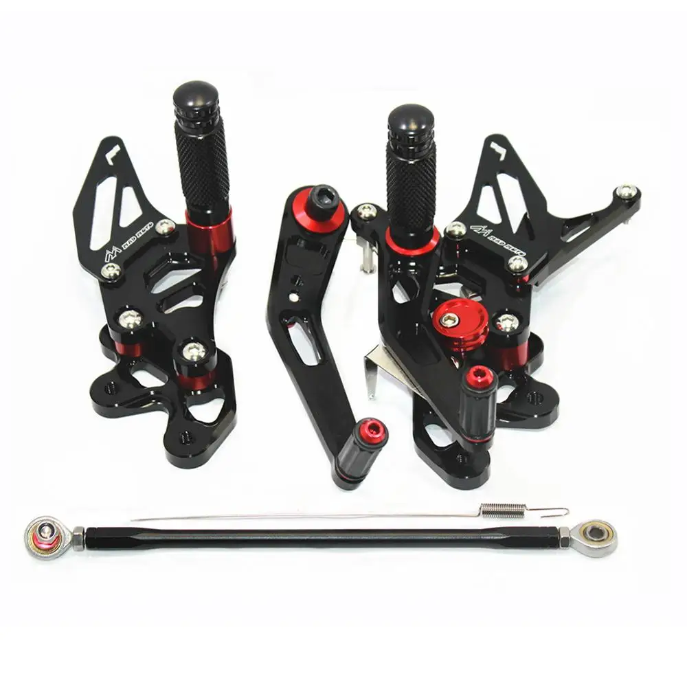 

For GSXR600 GSX-R600 2006 2007 2008 2009 2010 2011 2012 CNC Adjustable Footrests Foot Pegs Rider Rearset Footrest Foot Rest