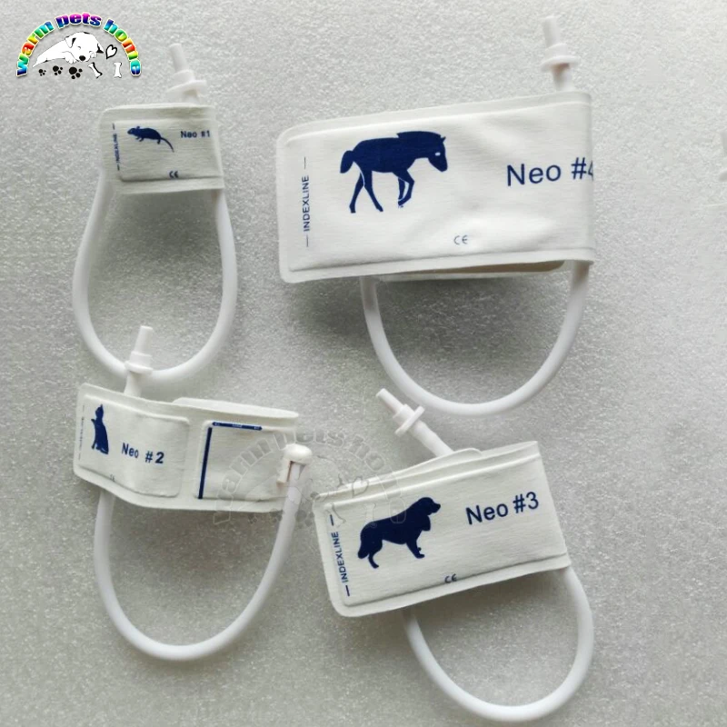 

Reusable Blood Pressure Monitor Cuff for Dog Cat Mouse Animal Non-woven Fabric Newborn NIBP Cuff Veterinary Equipment