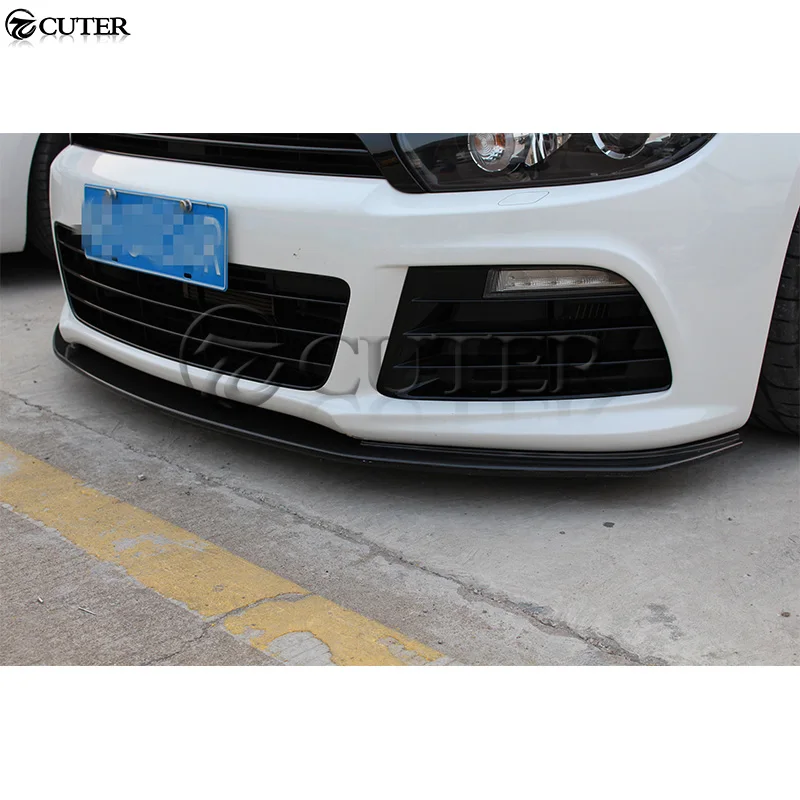 Гусеничный спойлер для переднего бампера из углеродного волокна Volkswagen Scirocco R