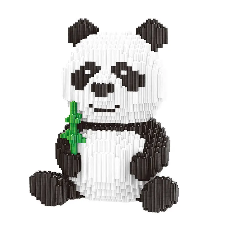 Мини Кирпич Моделирование Милая панда блок 3D DIY строительные игрушки для детей 3689
