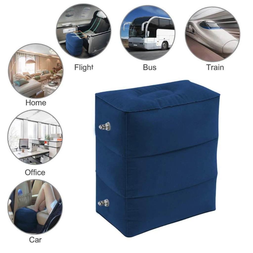 Трехслойная детская подушка для сна с подставкой ног отдыха на самолете