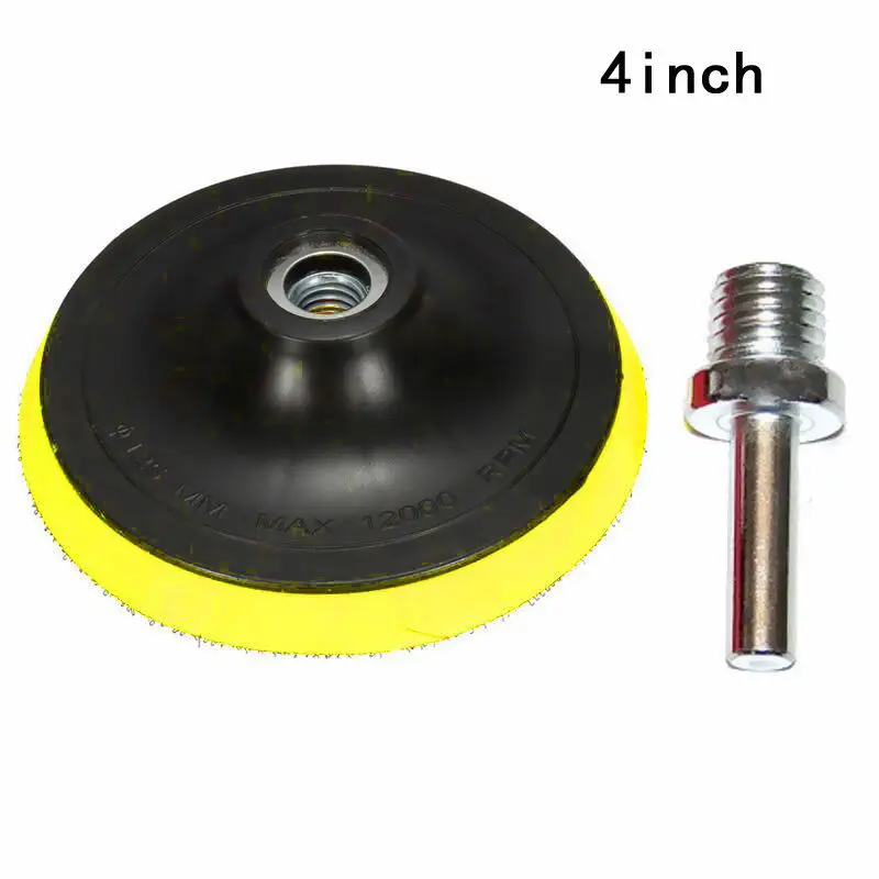 

4 Inch Backing Pad Polishing Buffing Plate Rubber Backer + M14 Drill Thread